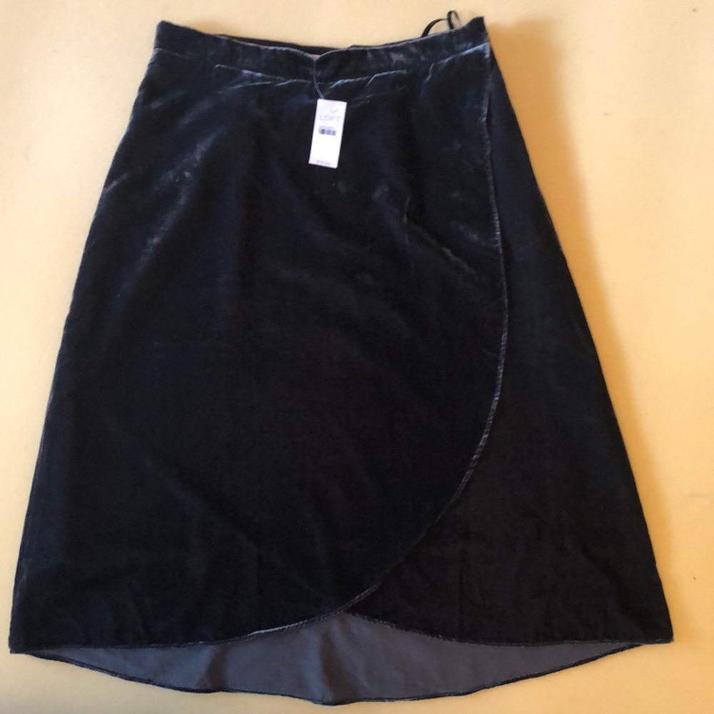 Loft midi wrap skirt